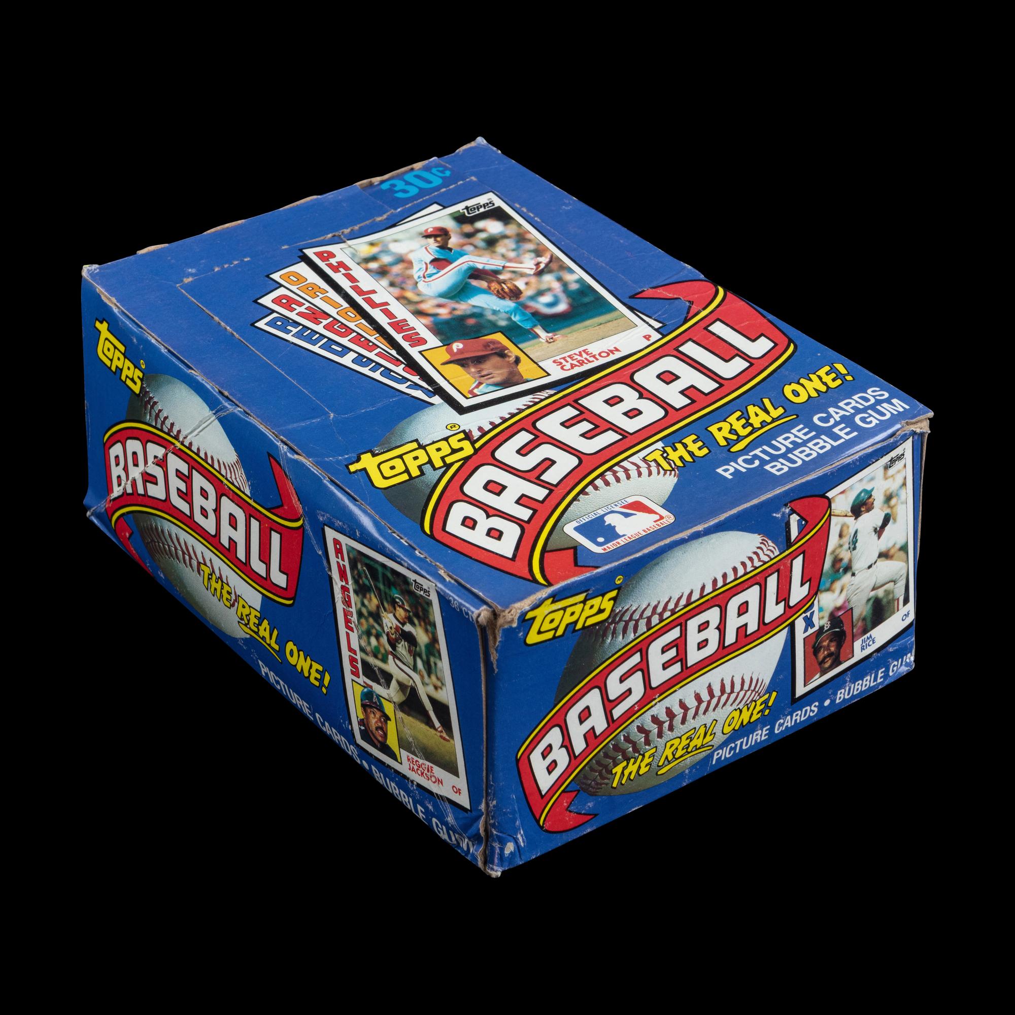 An Unopened Wax Box of 1984 Topps Baseball Cards