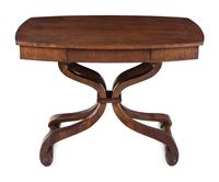 A Contemporary Walnut Center Table