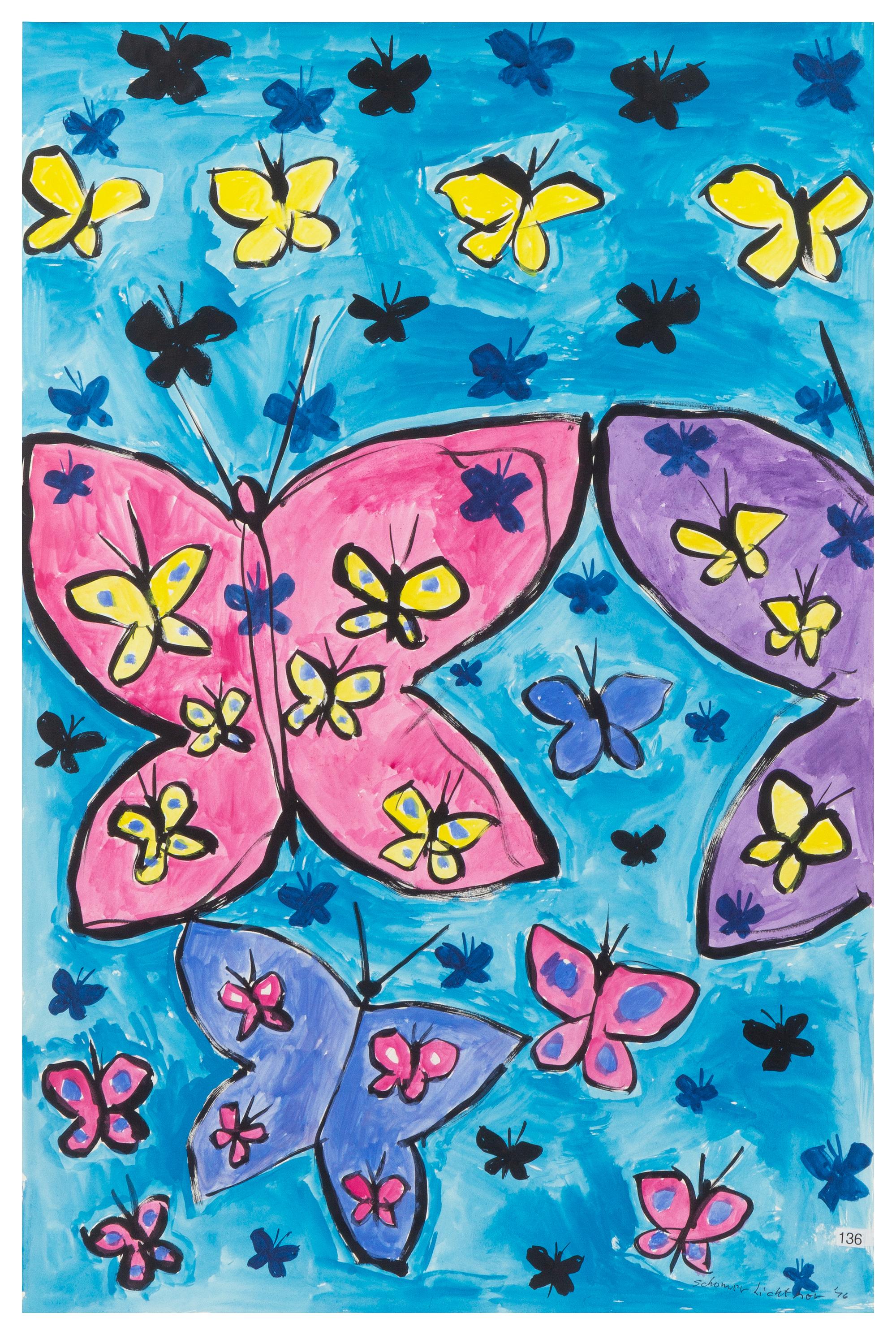 Schomer Lichtner (American, 1905-2006) Butterflies, 1976…
