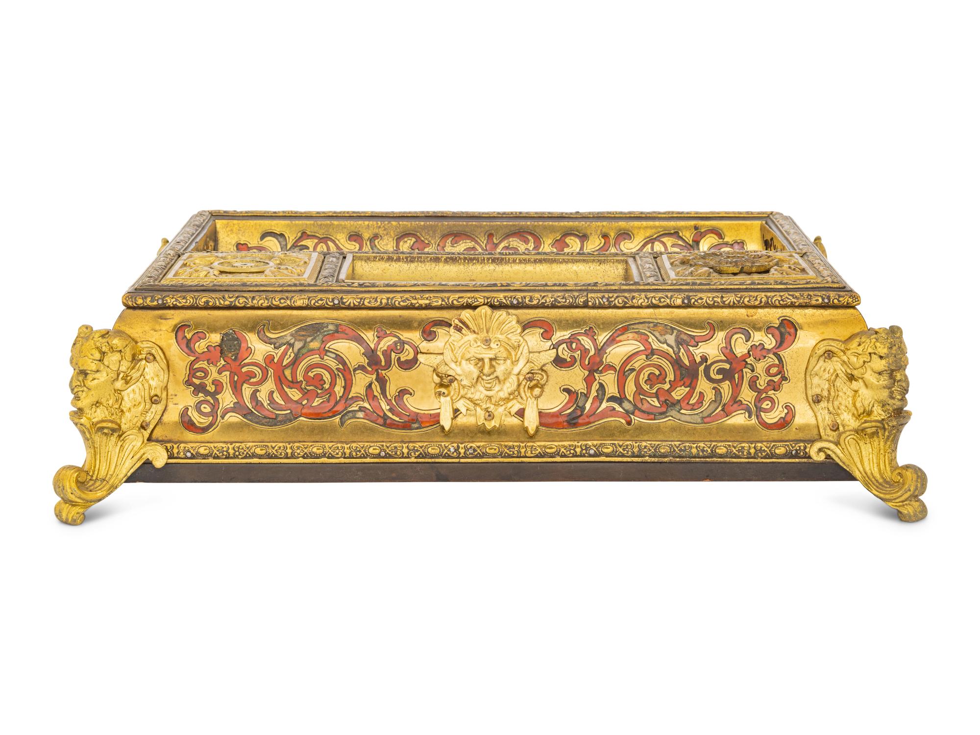 A Napoleon III Boulle Marquetry Standish