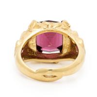 Roseark, Garnet and Yellow Gold Dragon Ring