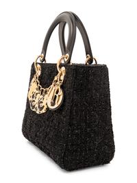 Christian Dior Black Tweed Small Lady Dior Bag, 2012
