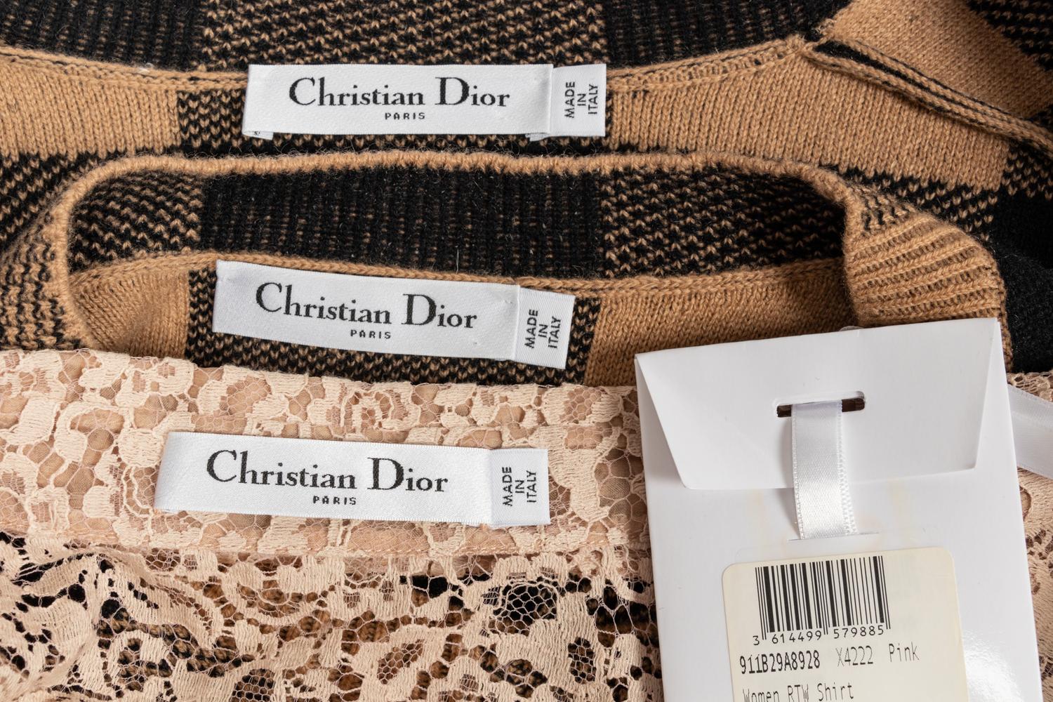 Three Dior Items: One Twinset & One Blouse, 2018-19