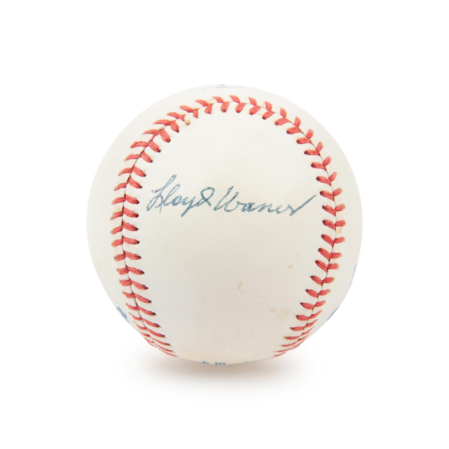 A Lloyd Waner Single Signed Autograph Baseball (JSA Letter)