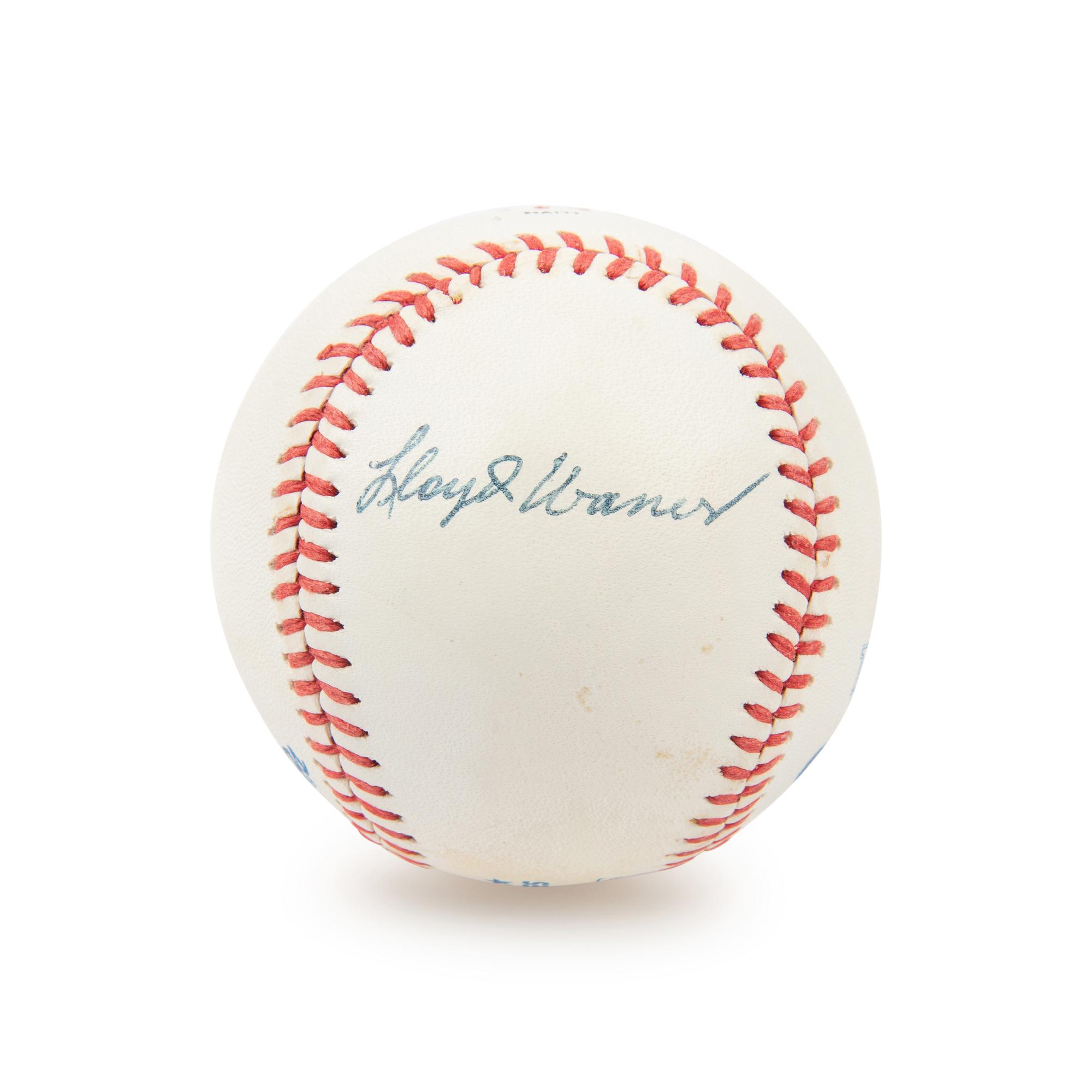 A Lloyd Waner Single Signed Autograph Baseball (JSA Letter)