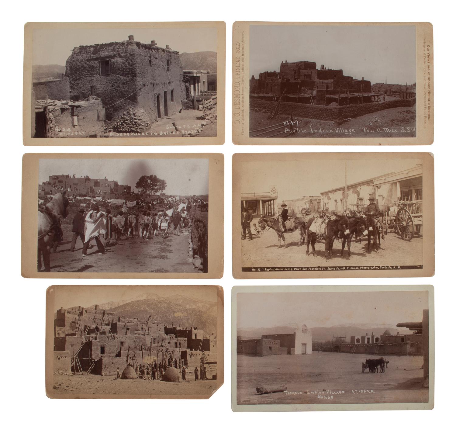 [NATIVE AMERICANS-WESTERN AMERICANA]. 22 photos, mostly New Mexico, incl. native subjects & Santa Fe