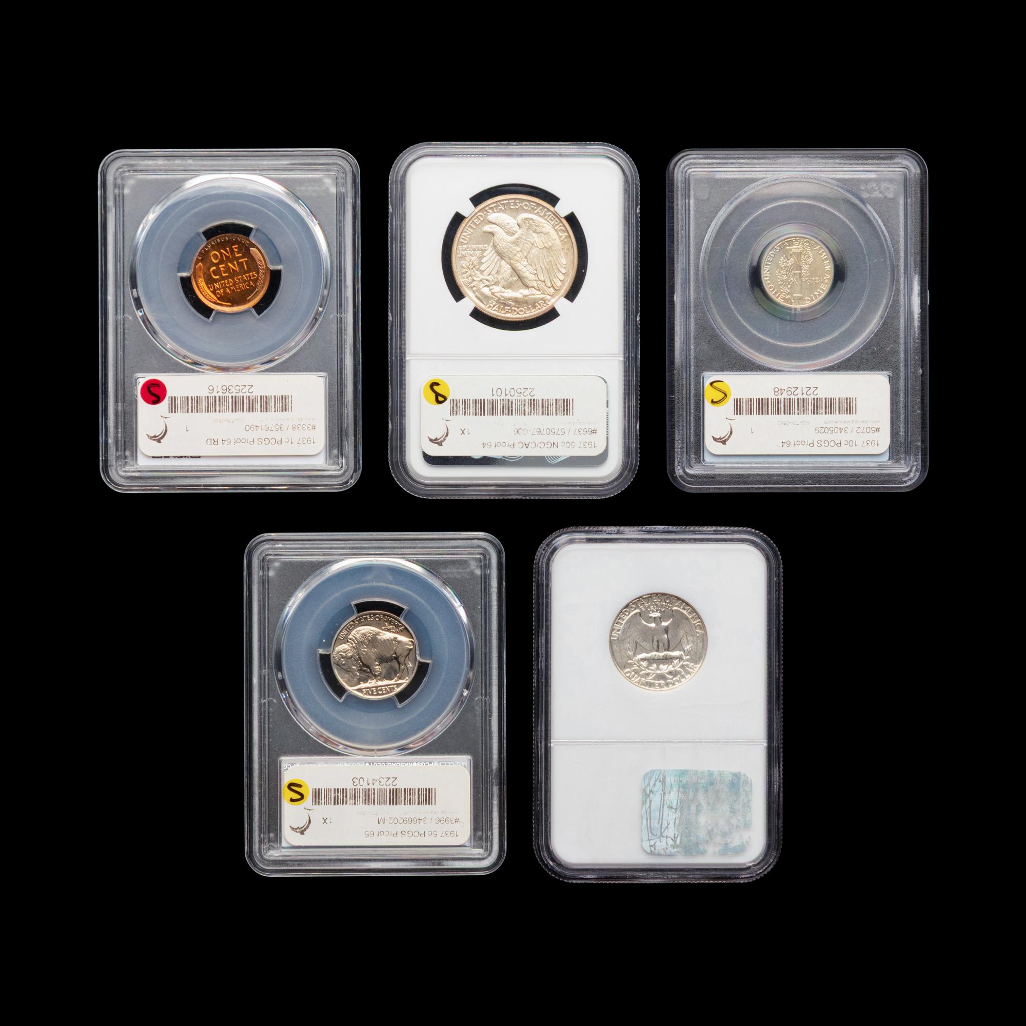 A 1937 Five-Coin Proof Set