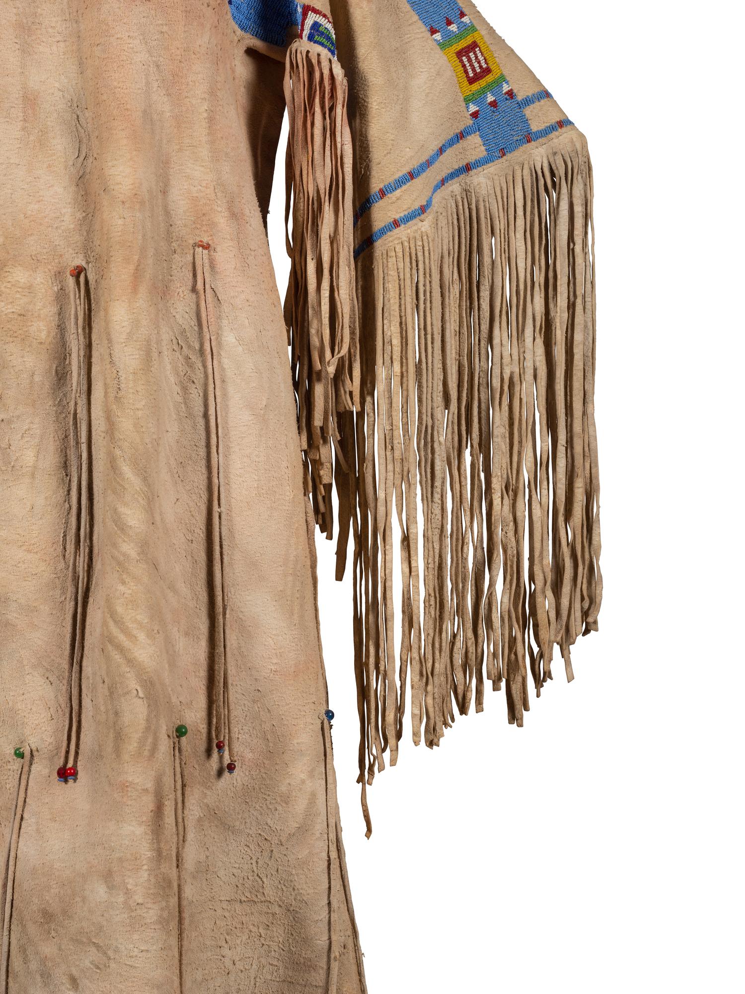 Sioux Beaded Hide Dress, with Elk Teeth