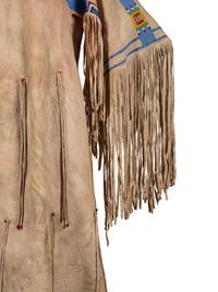 Sioux Beaded Hide Dress, with Elk Teeth