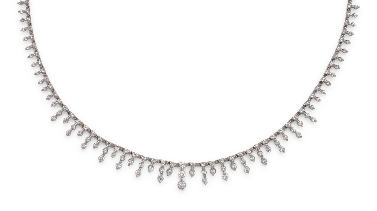 SOPHIA D., DIAMOND FRINGE NECKLACE