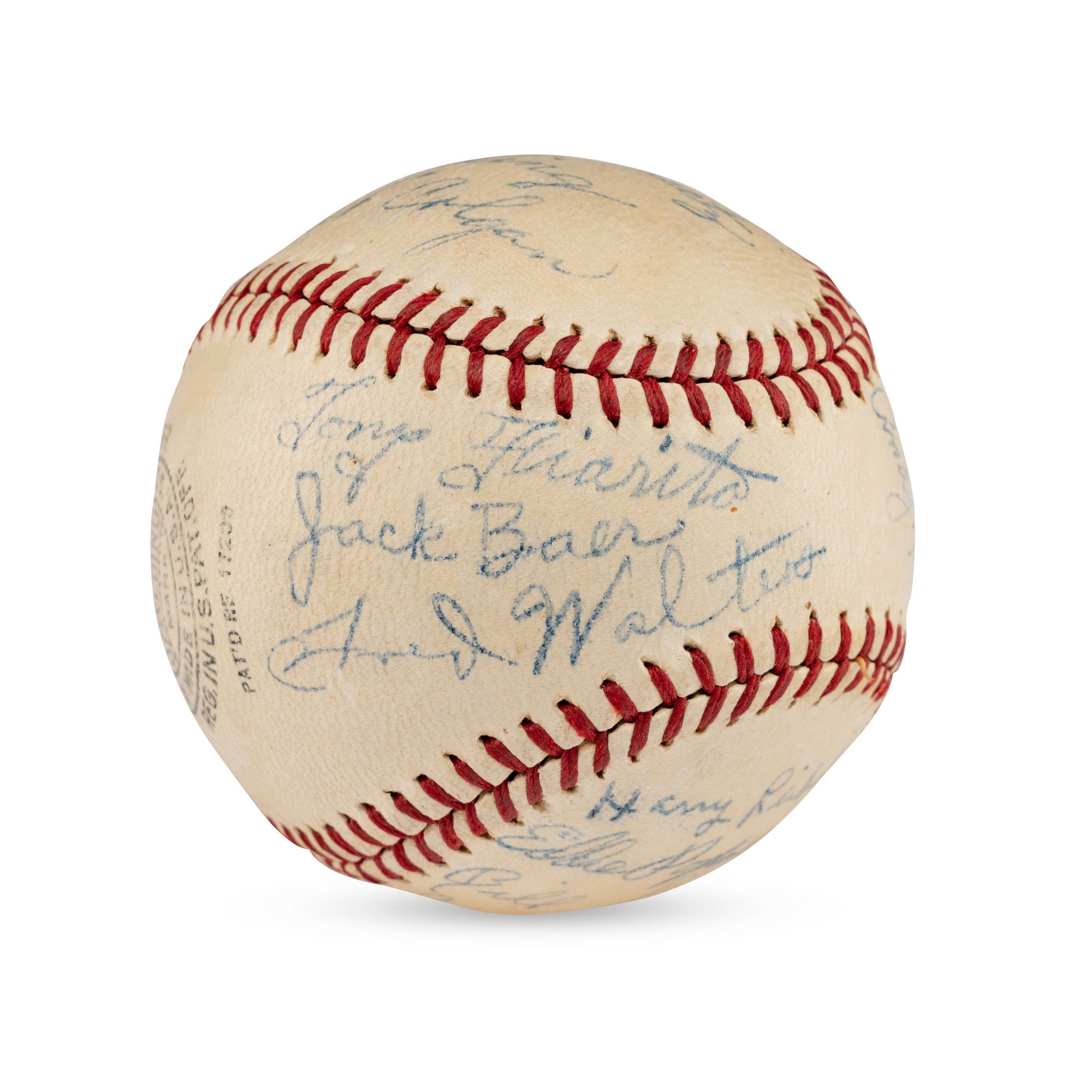 A 1939 Scranton Red Sox Team Signed Autograph Baseball