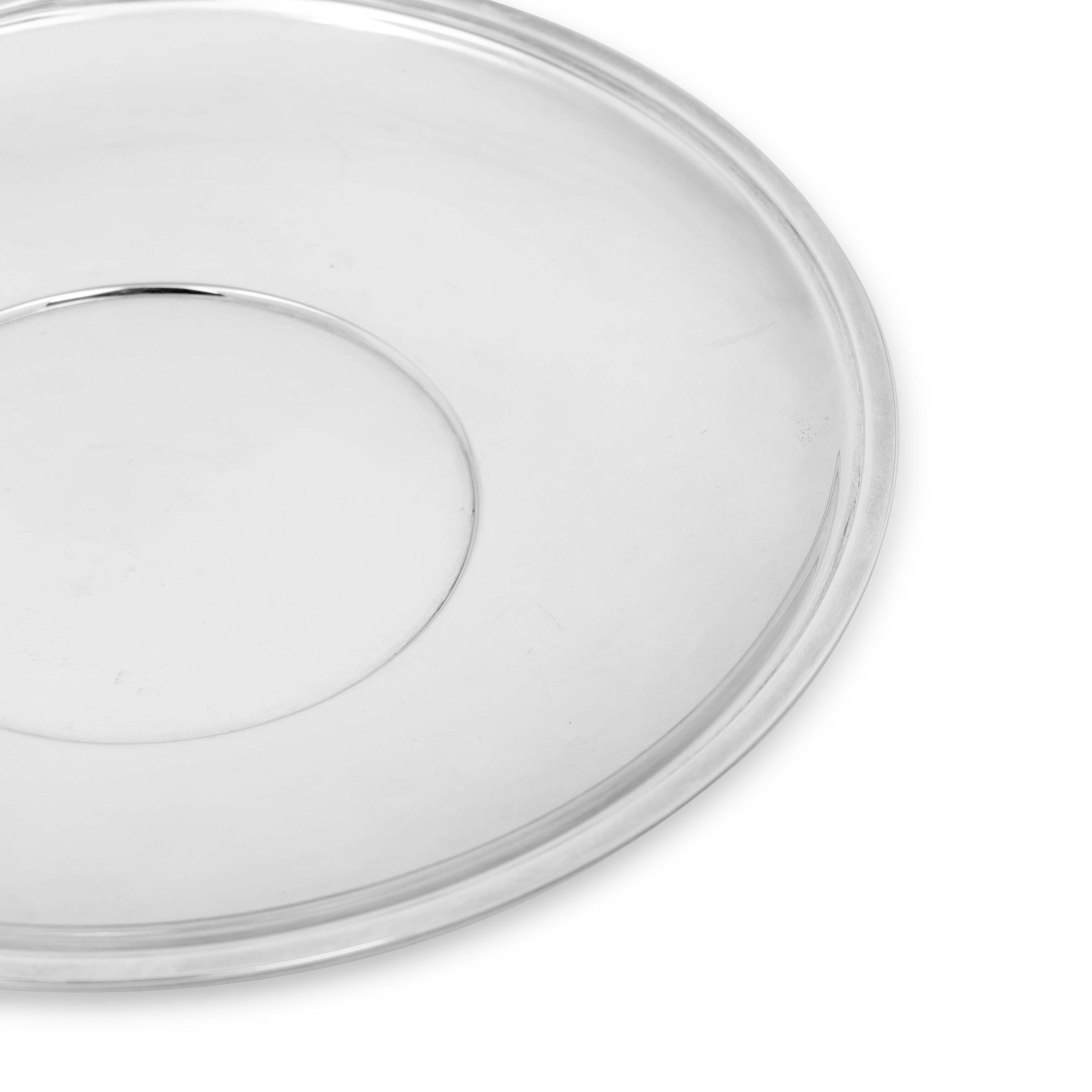 A Tiffany and Co. Silver Circular Dish