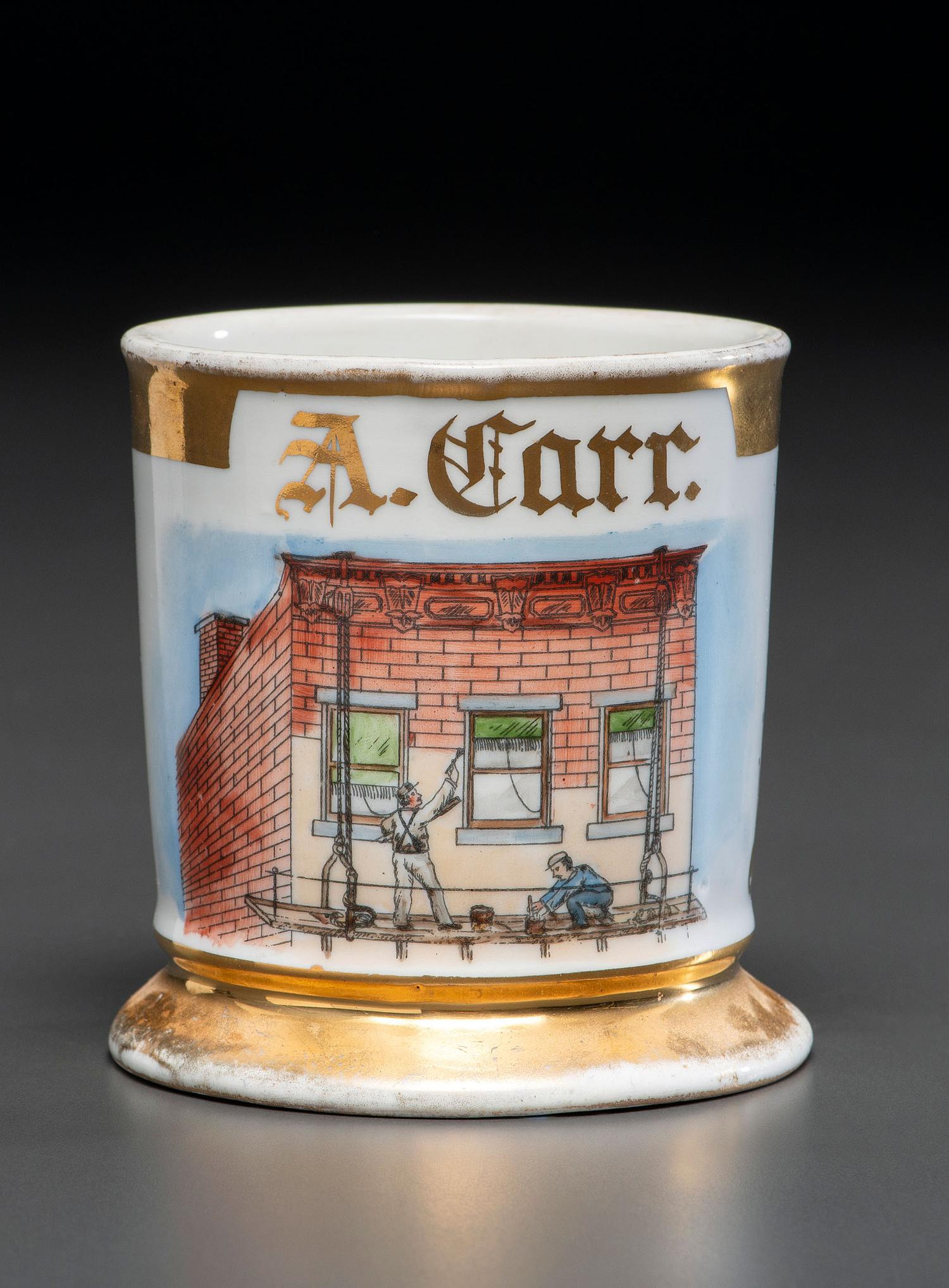 A House Painter's Porcelain Occupational Shaving Mug