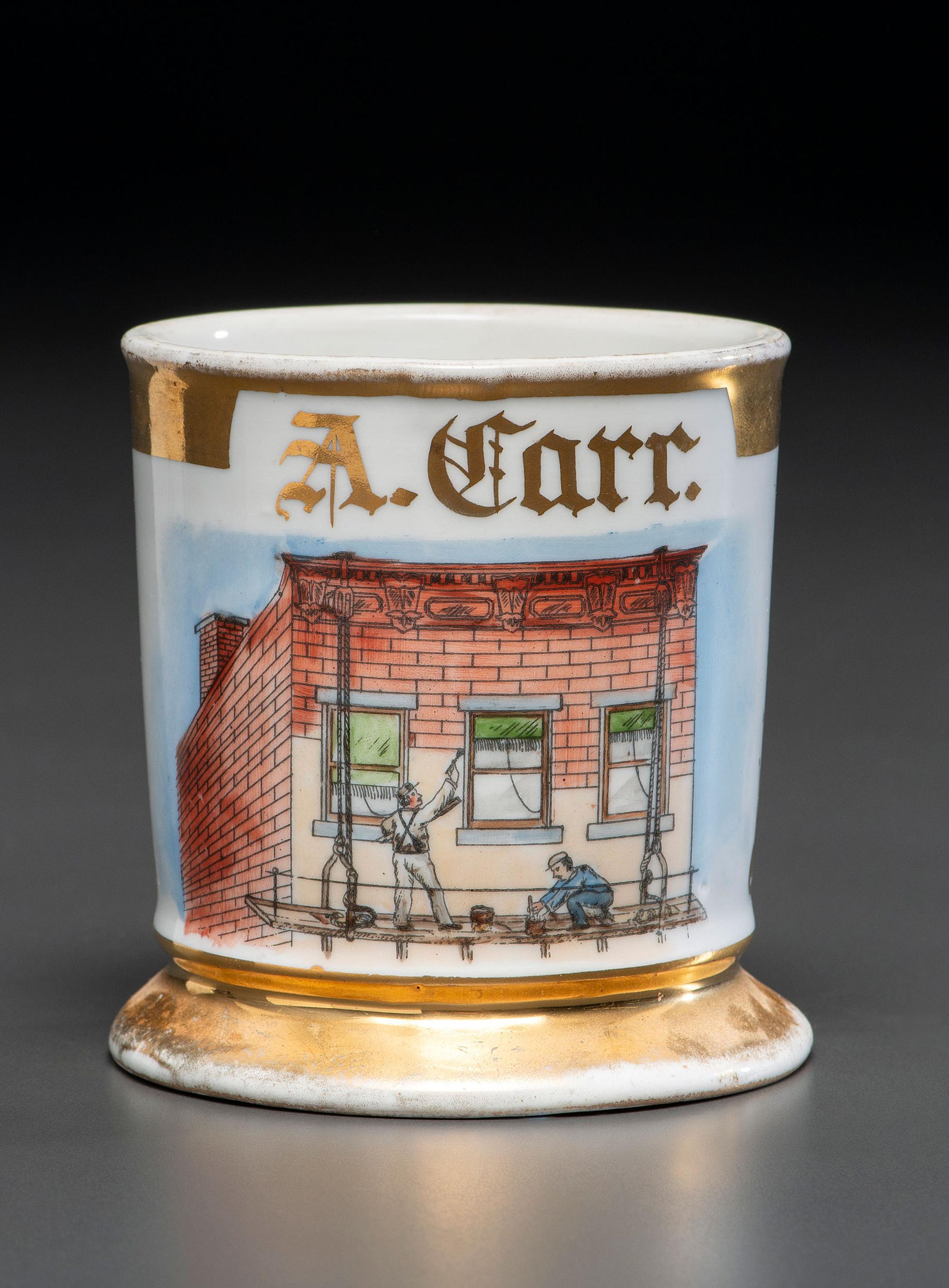 A House Painter's Porcelain Occupational Shaving Mug