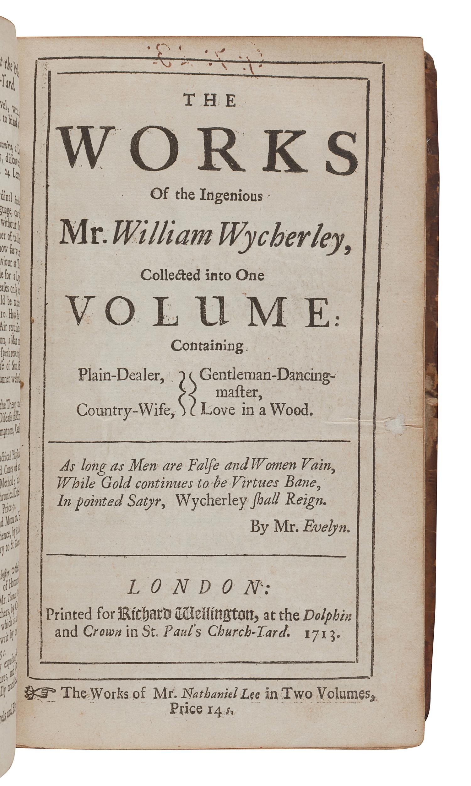 [ENGLISH LITERATURE & HISTORY]. A group of 6 works, comprising: