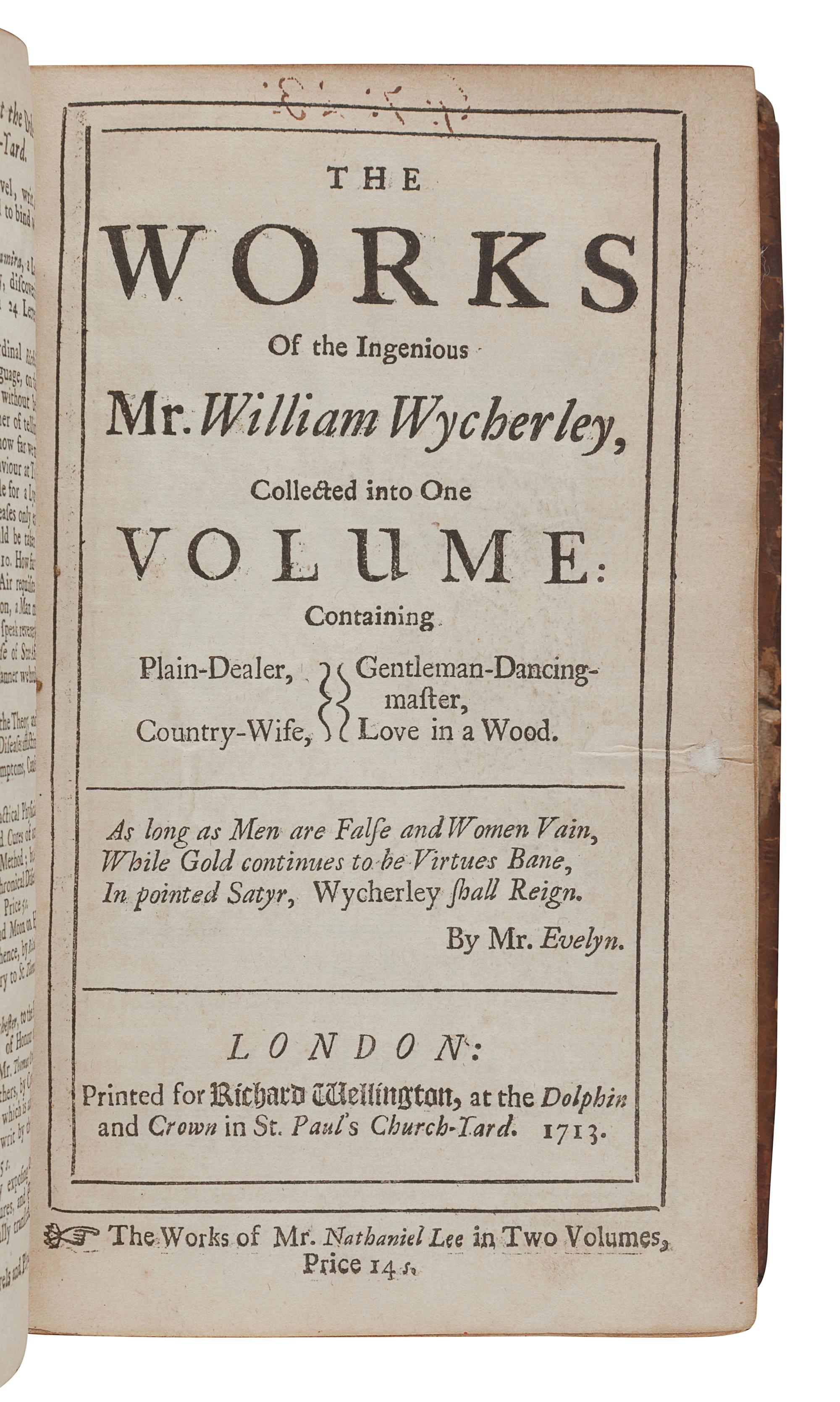 [ENGLISH LITERATURE & HISTORY]. A group of 6 works, comprising:
