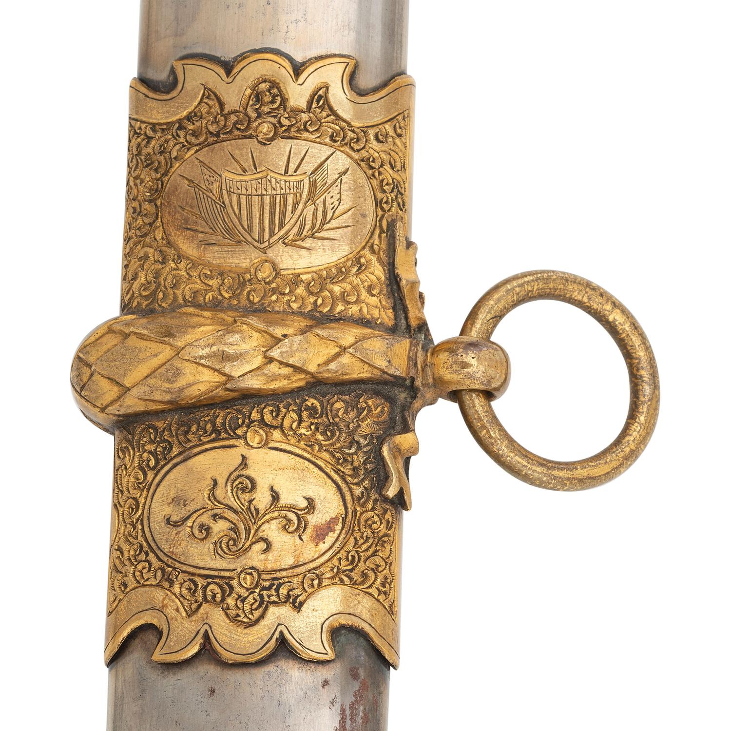 Tiffany British Pattern 1854 Cavalry Officers Presentation Saber of Major (later General) Alfred Duffie - Captured by Mosby