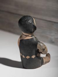 Seated Cochiti Pottery Figure
