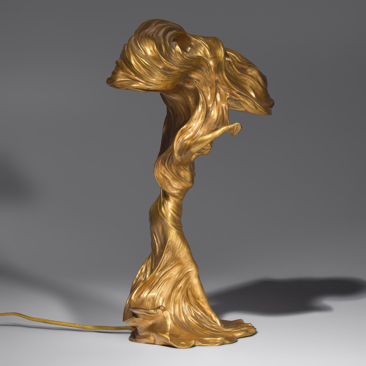Bronze light sculpture
