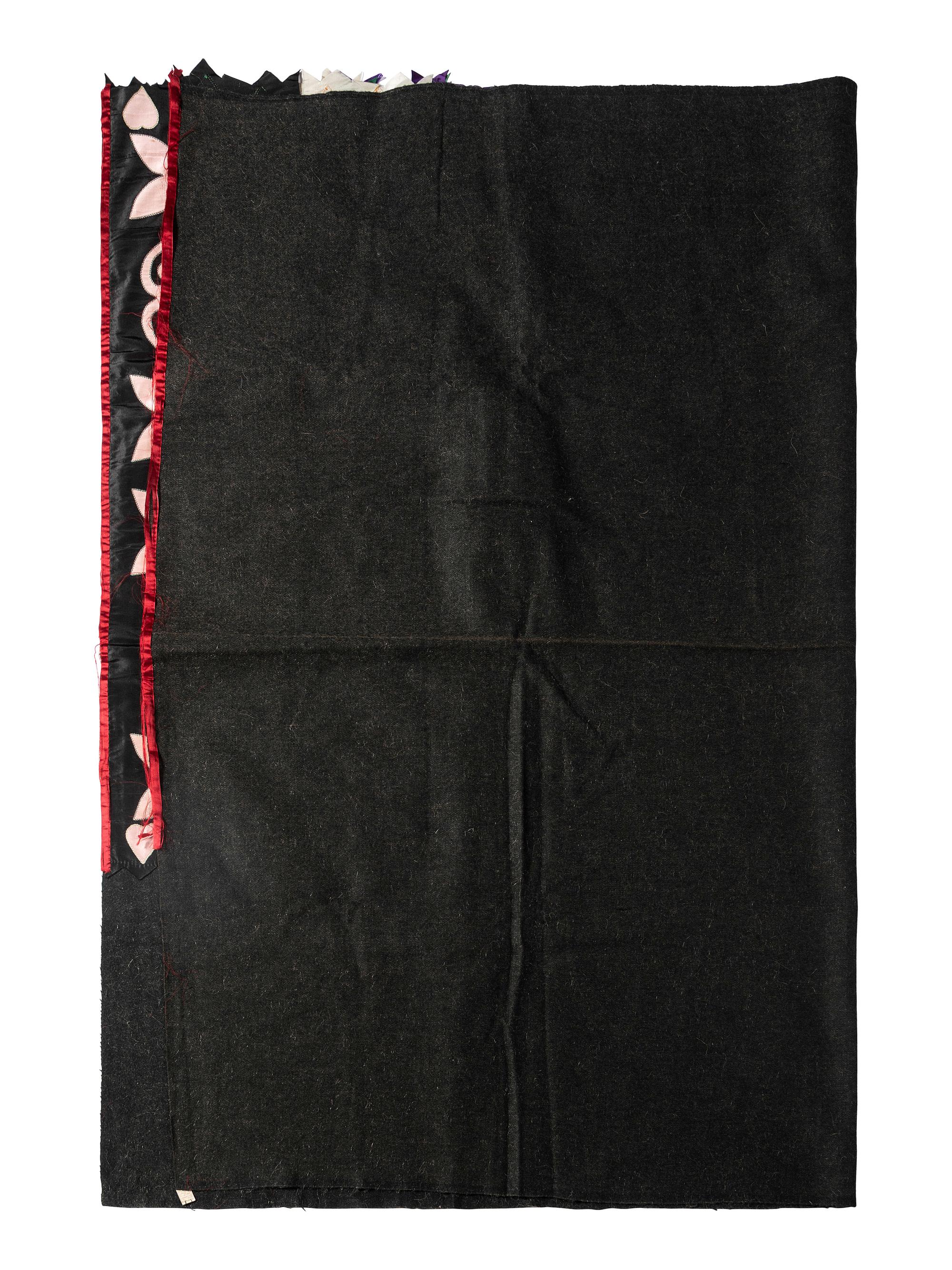 Potawatomi Women's Wool and Ribbonwork Blanket