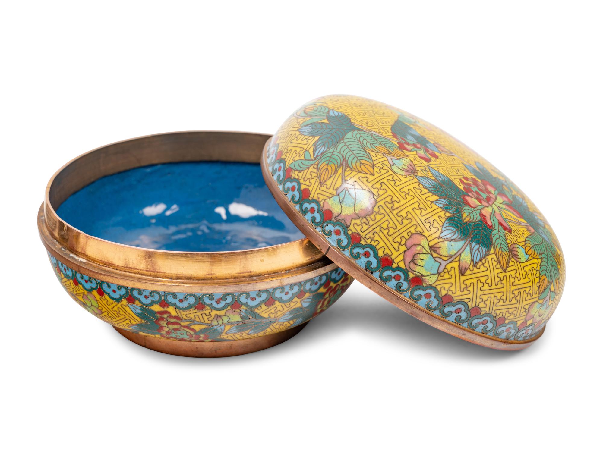 12 Chinese Cloisonné Enamel Circular Vessels