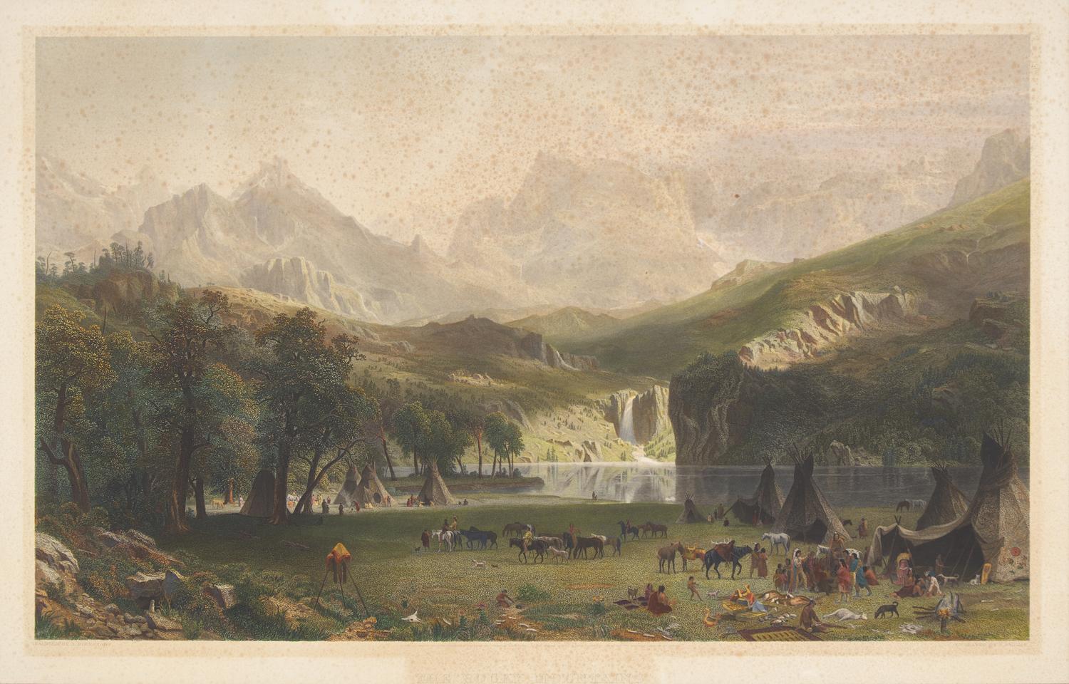 [Americana] Bierstadt, Albert. The Rocky Mountains