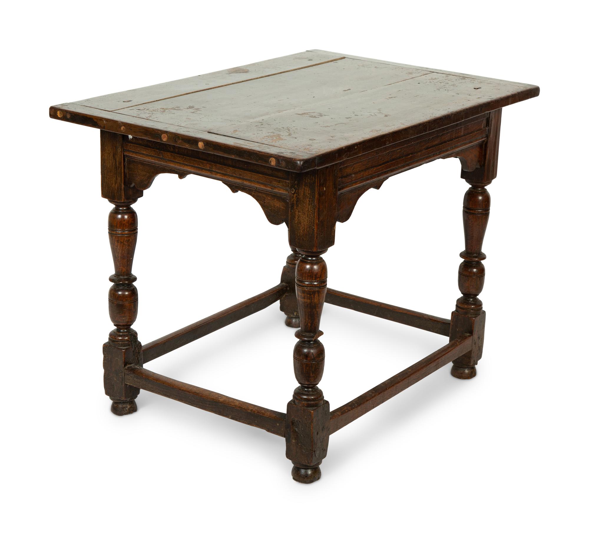 A William and Mary Oak Side Table