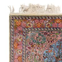 A Kirman Silk and Wool Prayer Rug