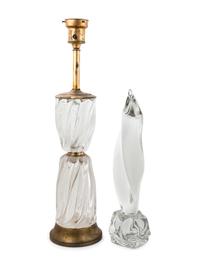 A Modernist Glass Sculpture