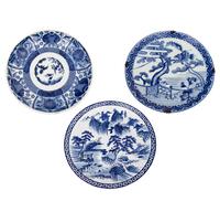 12 Japanese Blue and White Porcelain wares