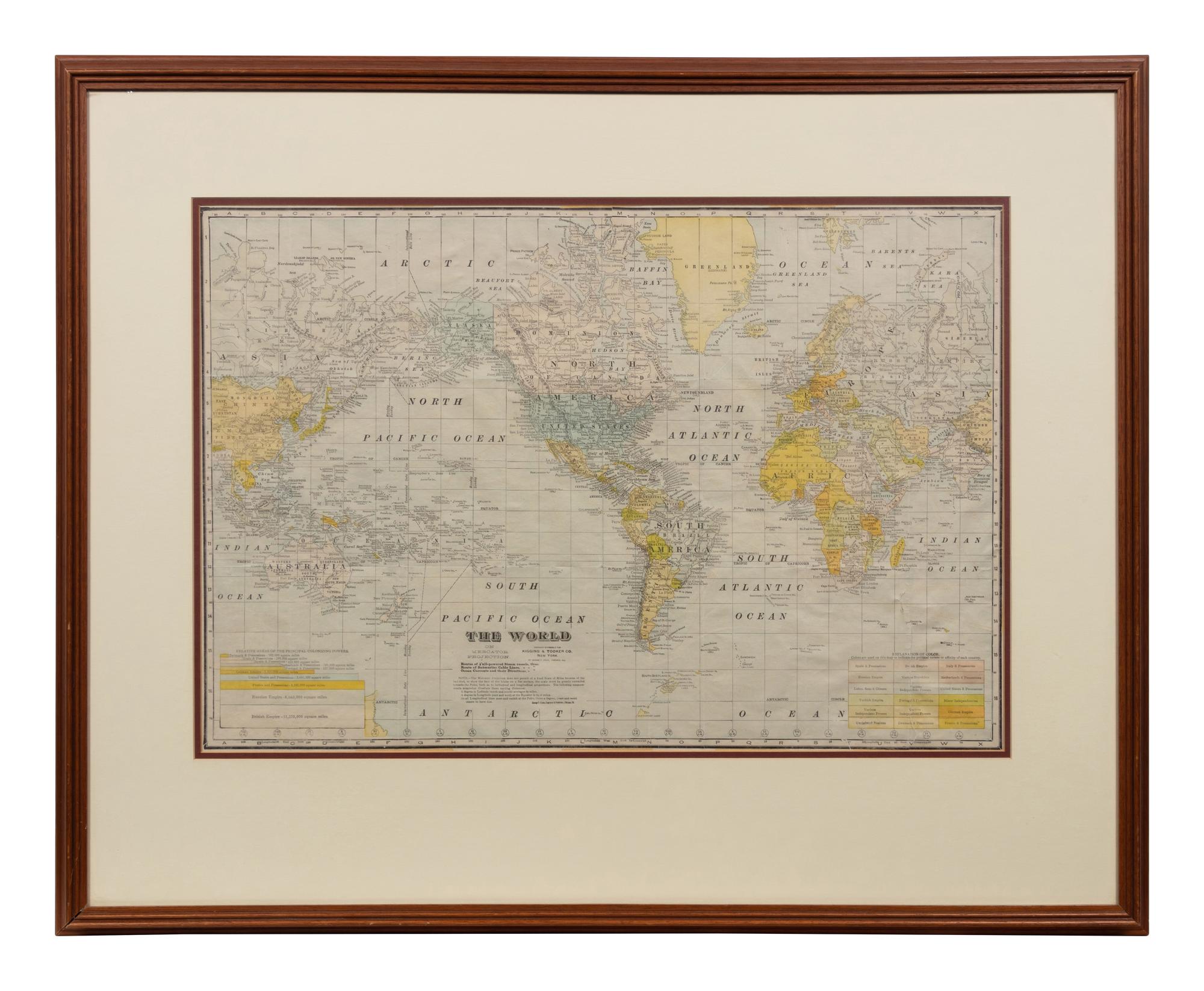 A World Map on Mercator's Projection