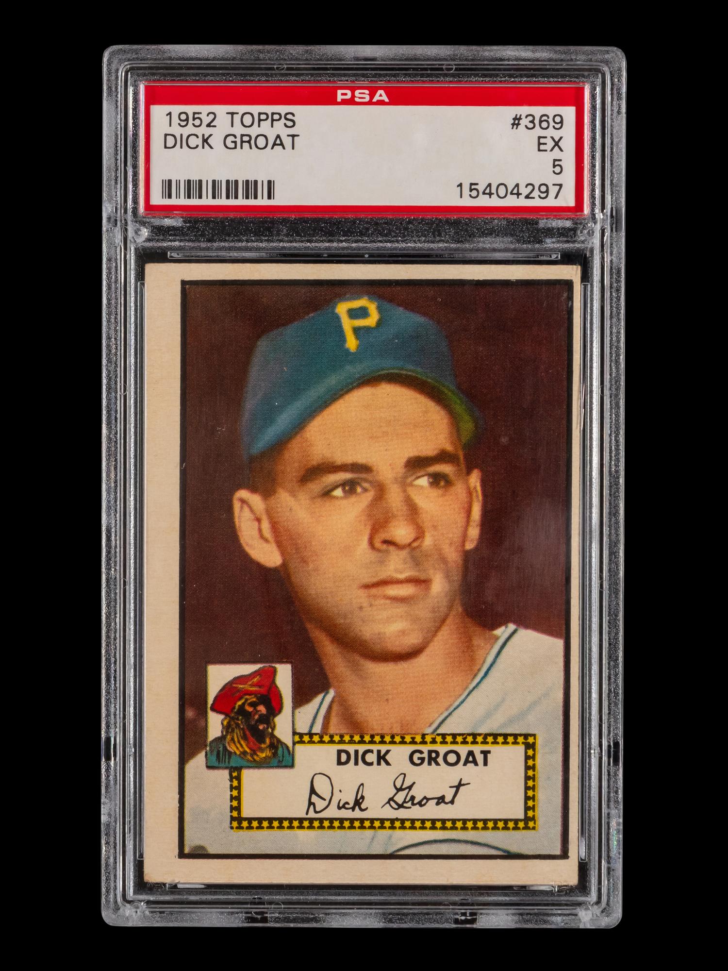 A 1952 Topps Dick Groat High Number Baseball Card No. 369 (PSA 5 EX)
