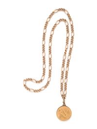 GOLD AND COIN LONGCHAIN NECKLACE