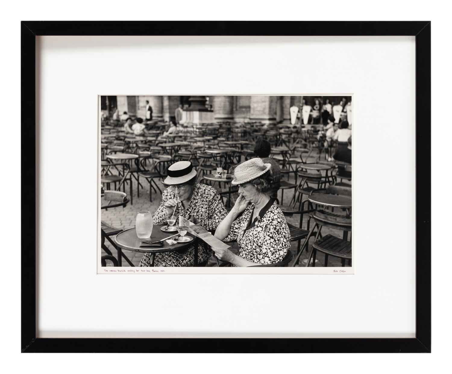 Ruth Orkin (1921-1985) Two American Tourists Waiting for Tour Bus, Rome, Italy, 1951