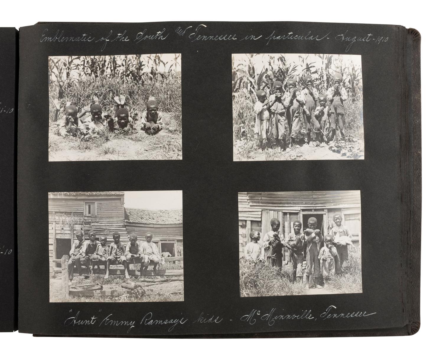 [PHOTO.] Album feat. images of Hudson Fulton Celebration, plains, auto races, and Black subjects.