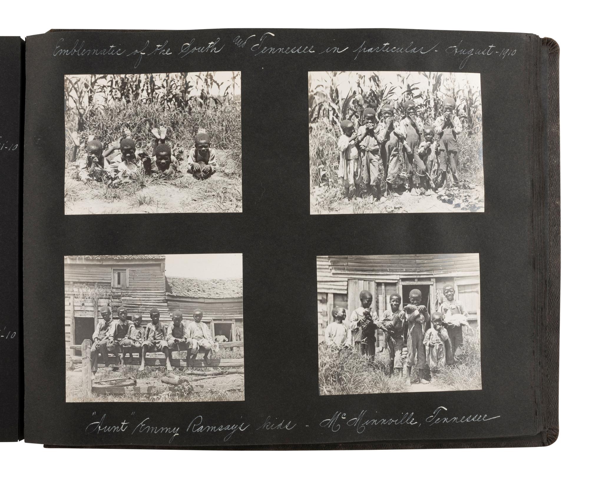 [PHOTO.] Album feat. images of Hudson Fulton Celebration, plains, auto races, and Black subjects.