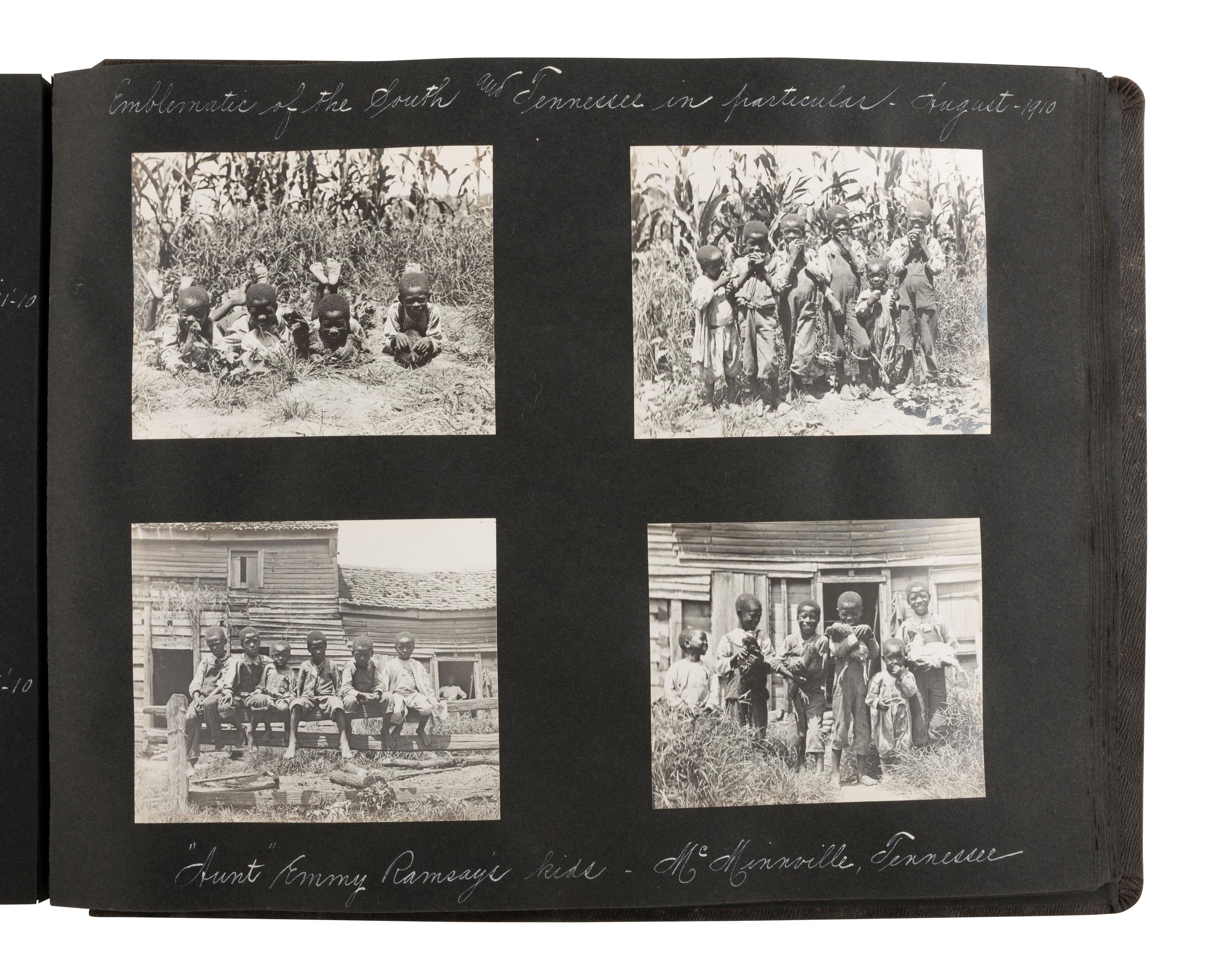 [PHOTO.] Album feat. images of Hudson Fulton Celebration, plains, auto races, and Black subjects.