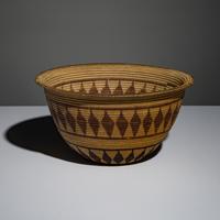 Panamint Polychrome Basket, with Uniquely Flattened Rim