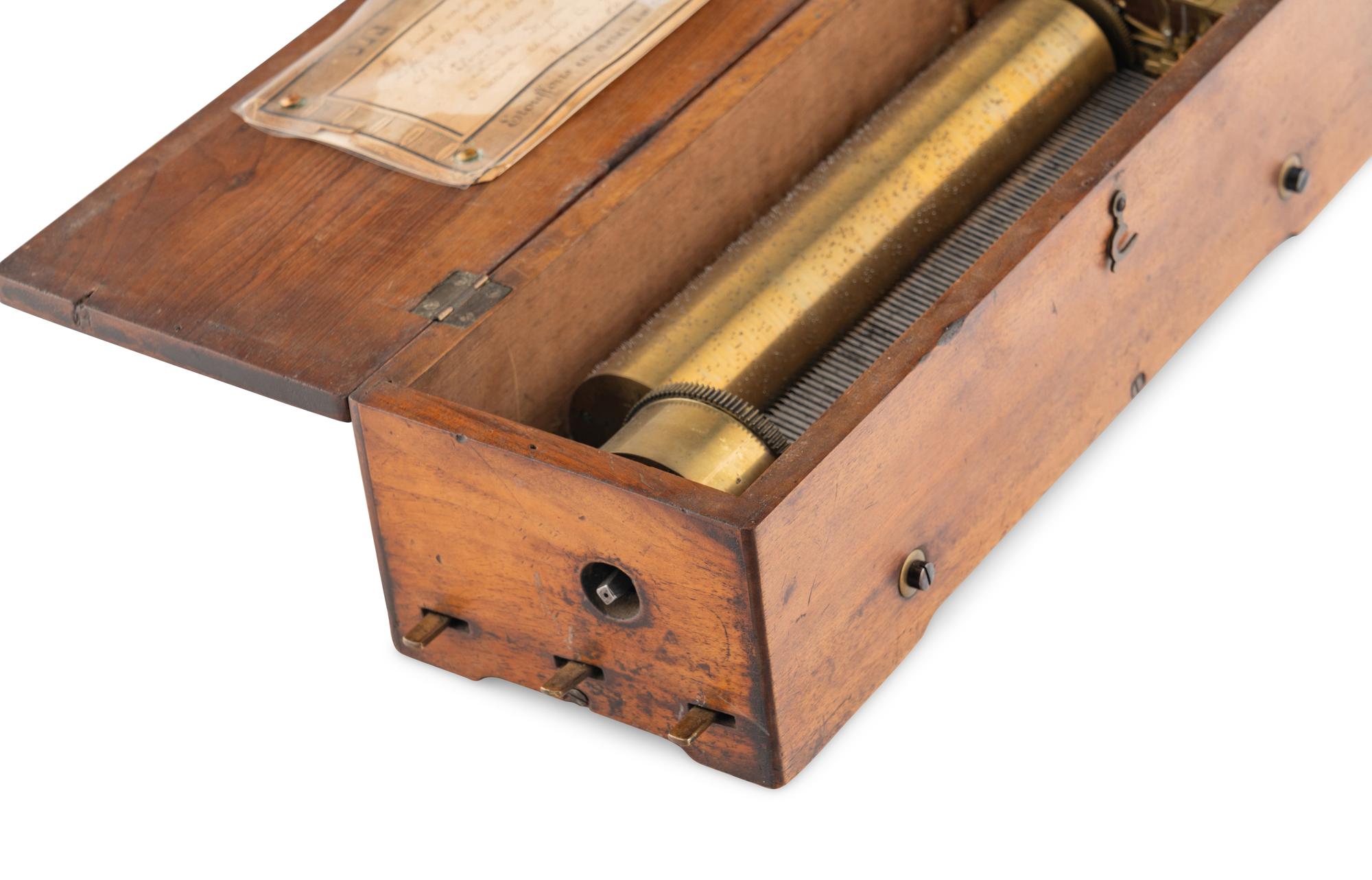 A Key Wind Six-Air Music Box by Ducommun Girod