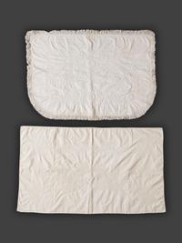 Six Trapunto and Whitework Embroidered Cotton and Linen Textiles