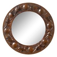 Round Repoussé Mirror