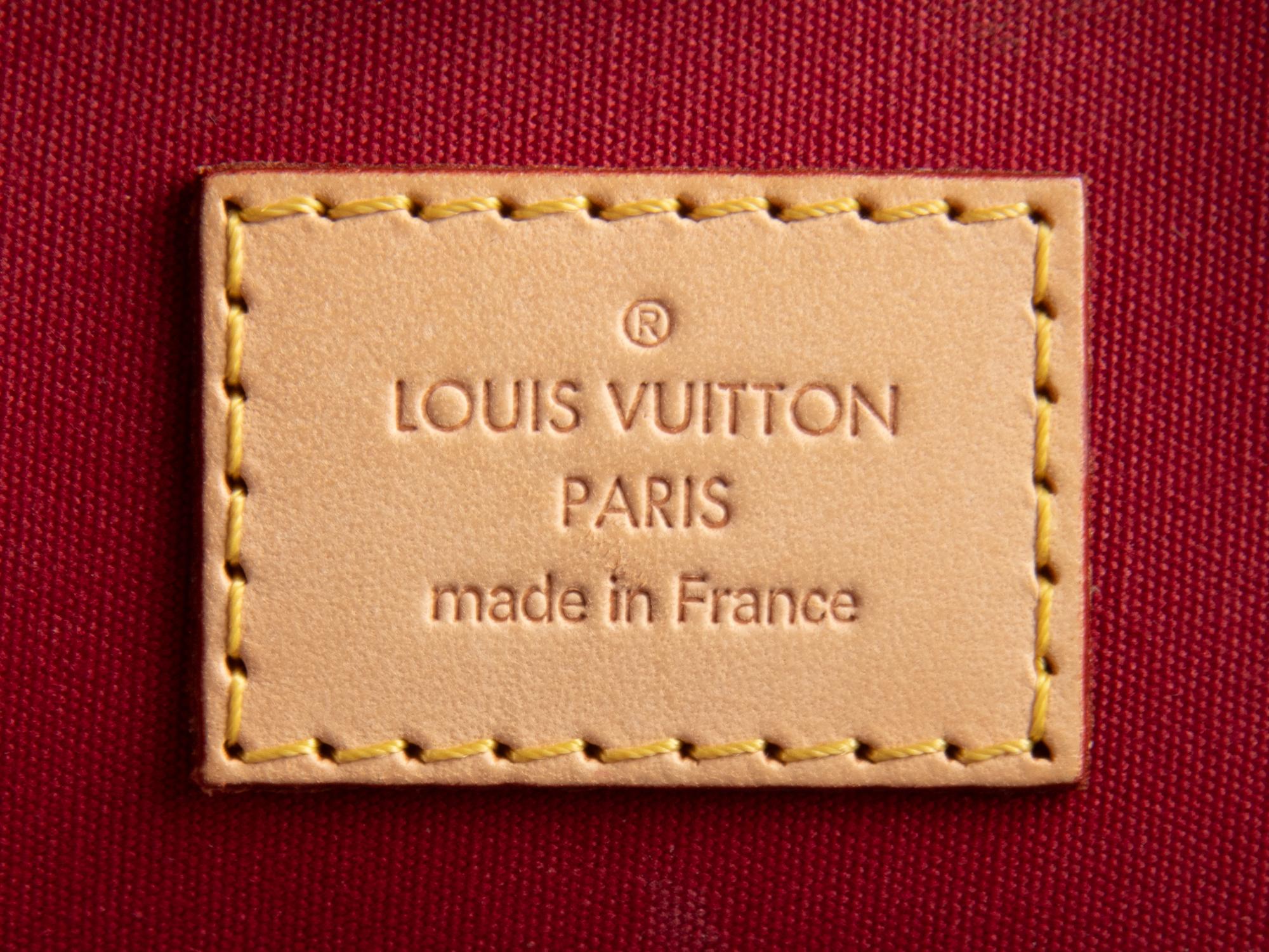 Louis Vuitton Red Patent Monogram Alma Handbag & Cosmetic Bag
