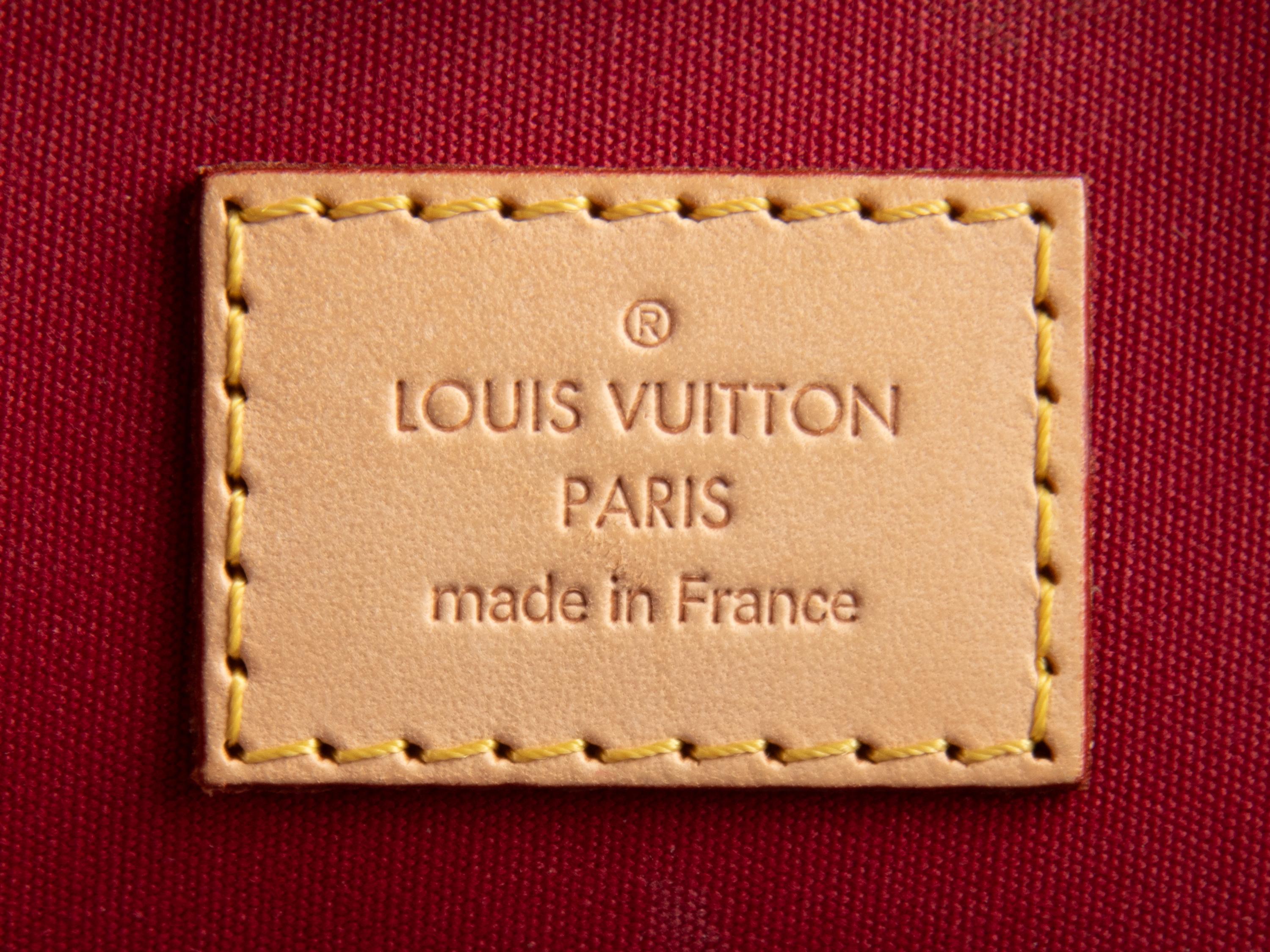 Louis Vuitton Red Patent Monogram Alma Handbag & Cosmetic Bag