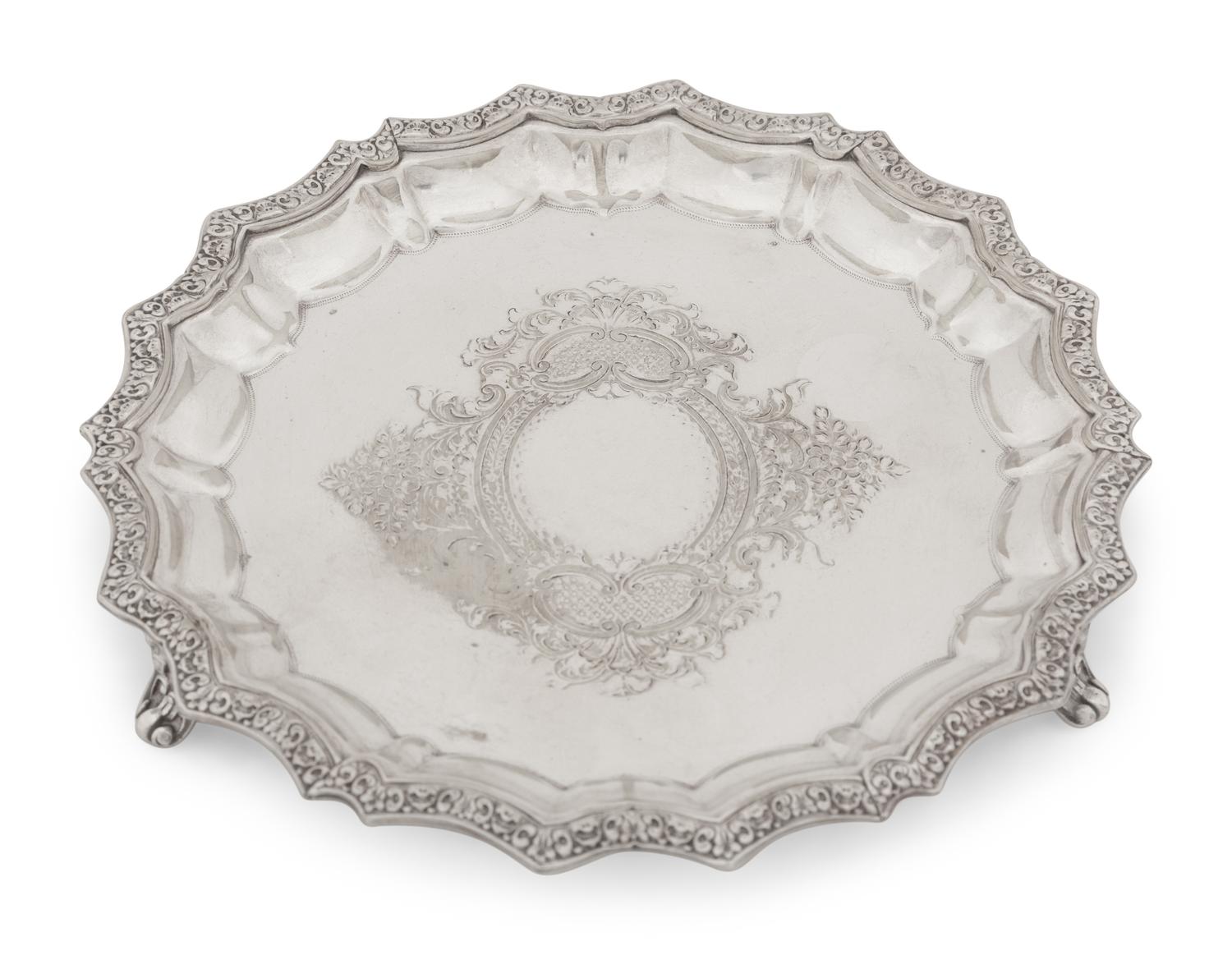 A Group of Silver-Plate Trays