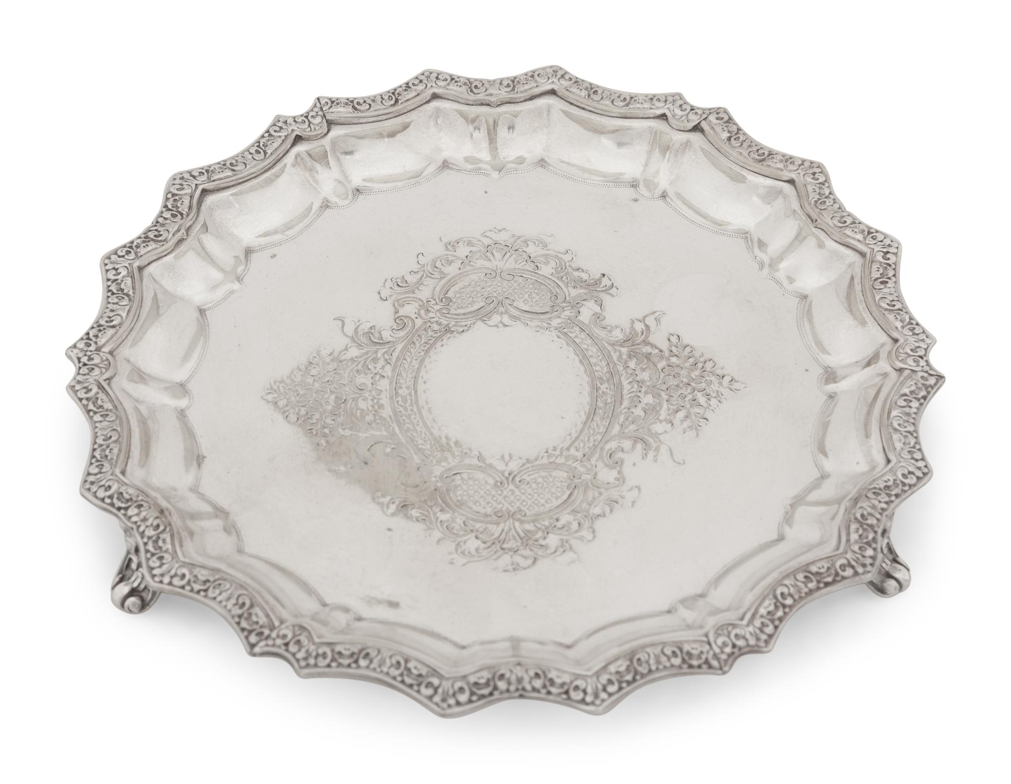 A Group of Silver-Plate Trays