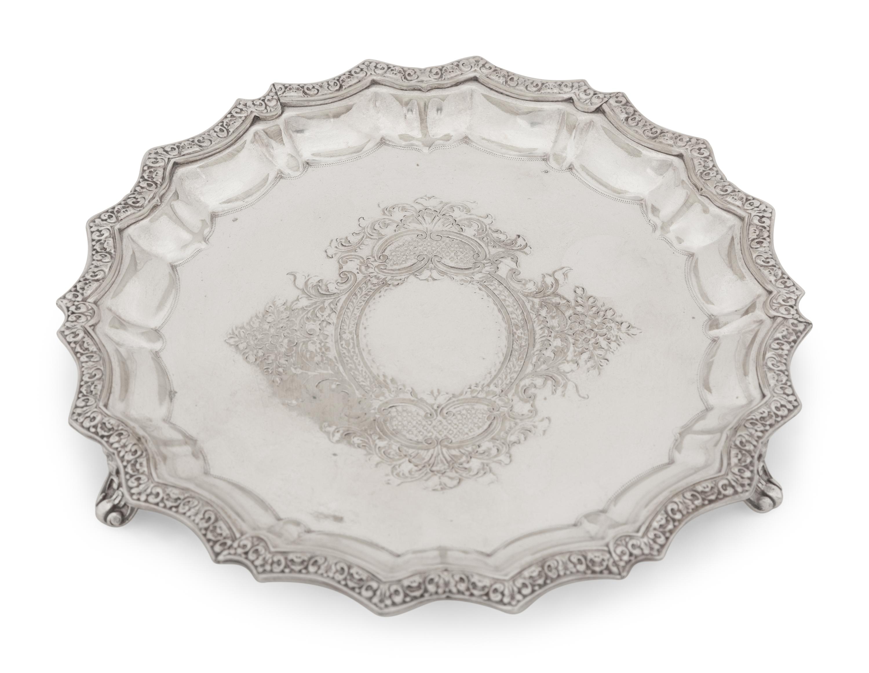 A Group of Silver-Plate Trays