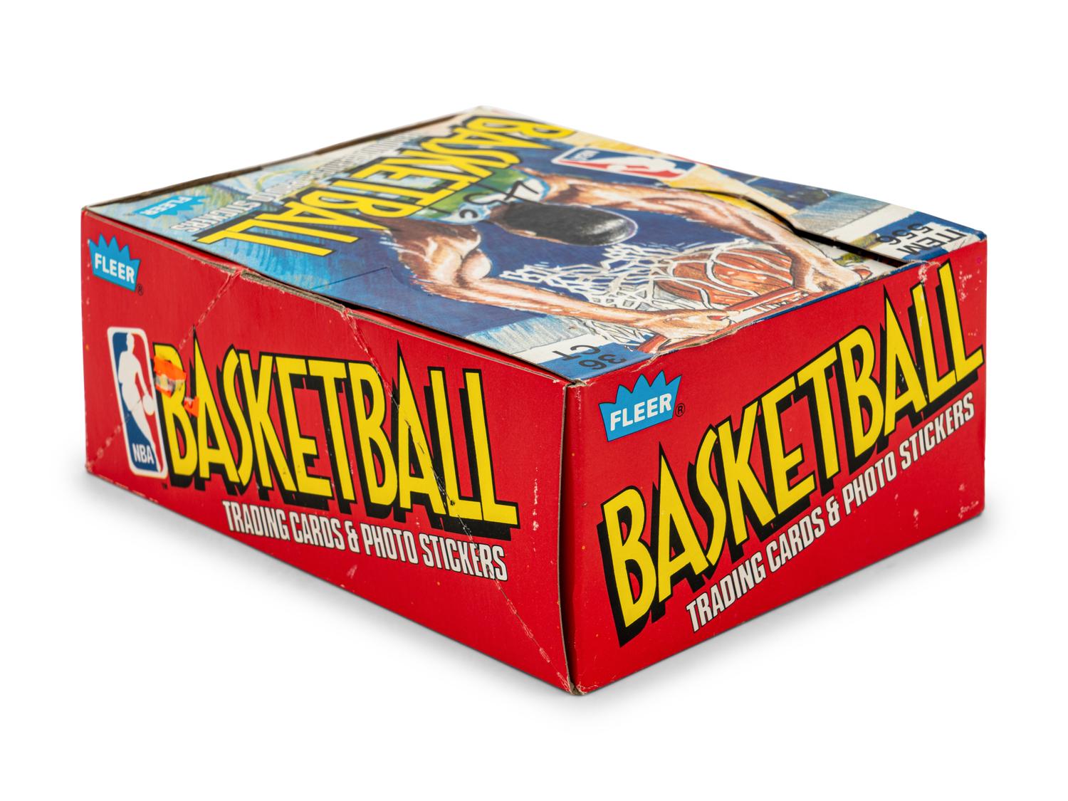 A Wax Box of 1989 Fleer Basketball Cards (36 Packs)