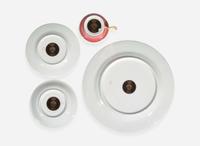 A Versace enameled porcelain part dinner service in the "Medusa" pattern, produced by Rosenthal Studio Line, Germany, modern