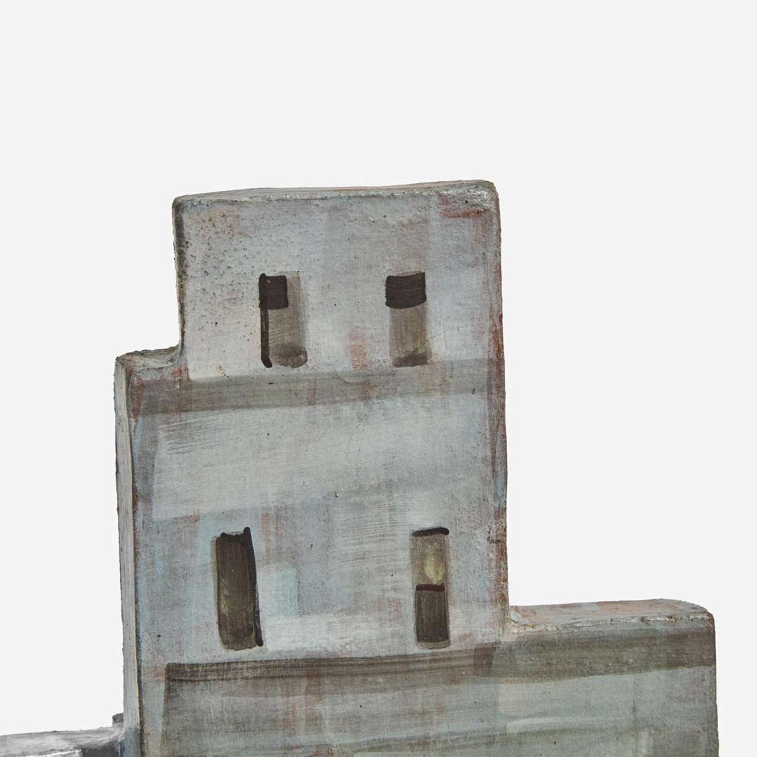 Lydia Buzio (Uruguayan-American, 1948-2014) Pair of Untitled Skyline Constructions, USA, 1982