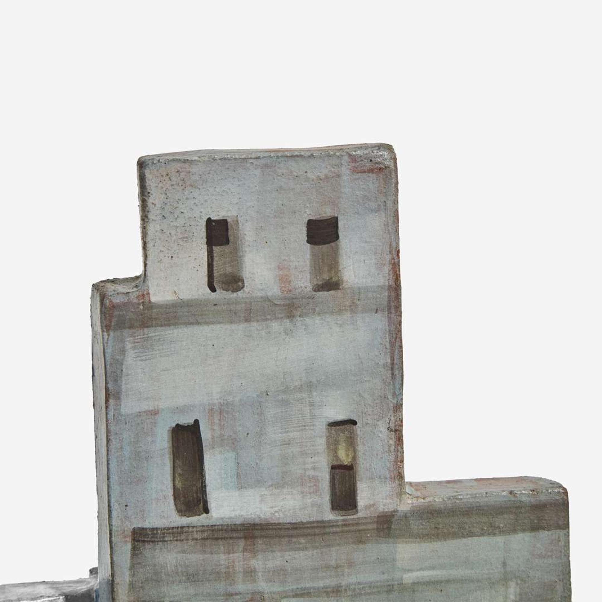 Lydia Buzio (Uruguayan-American, 1948-2014) Pair of Untitled Skyline Constructions, USA, 1982